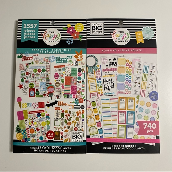 BRAND NEW HAPPY PLANNER STICKER BOOKS SET OF 5 - Picture 3 of 9